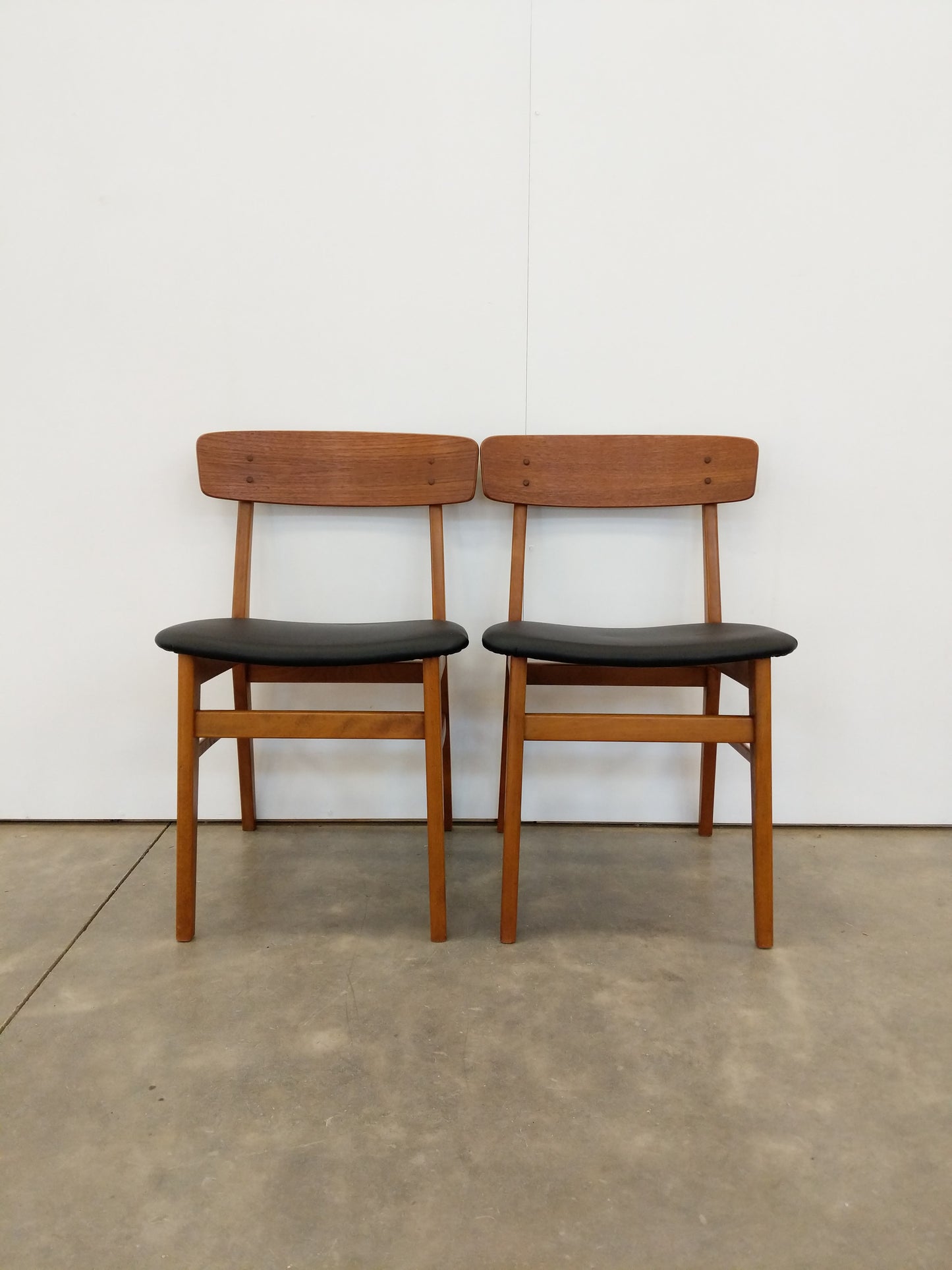 Pair of Vintage Danish Modern Dining Chairs by Farstrup