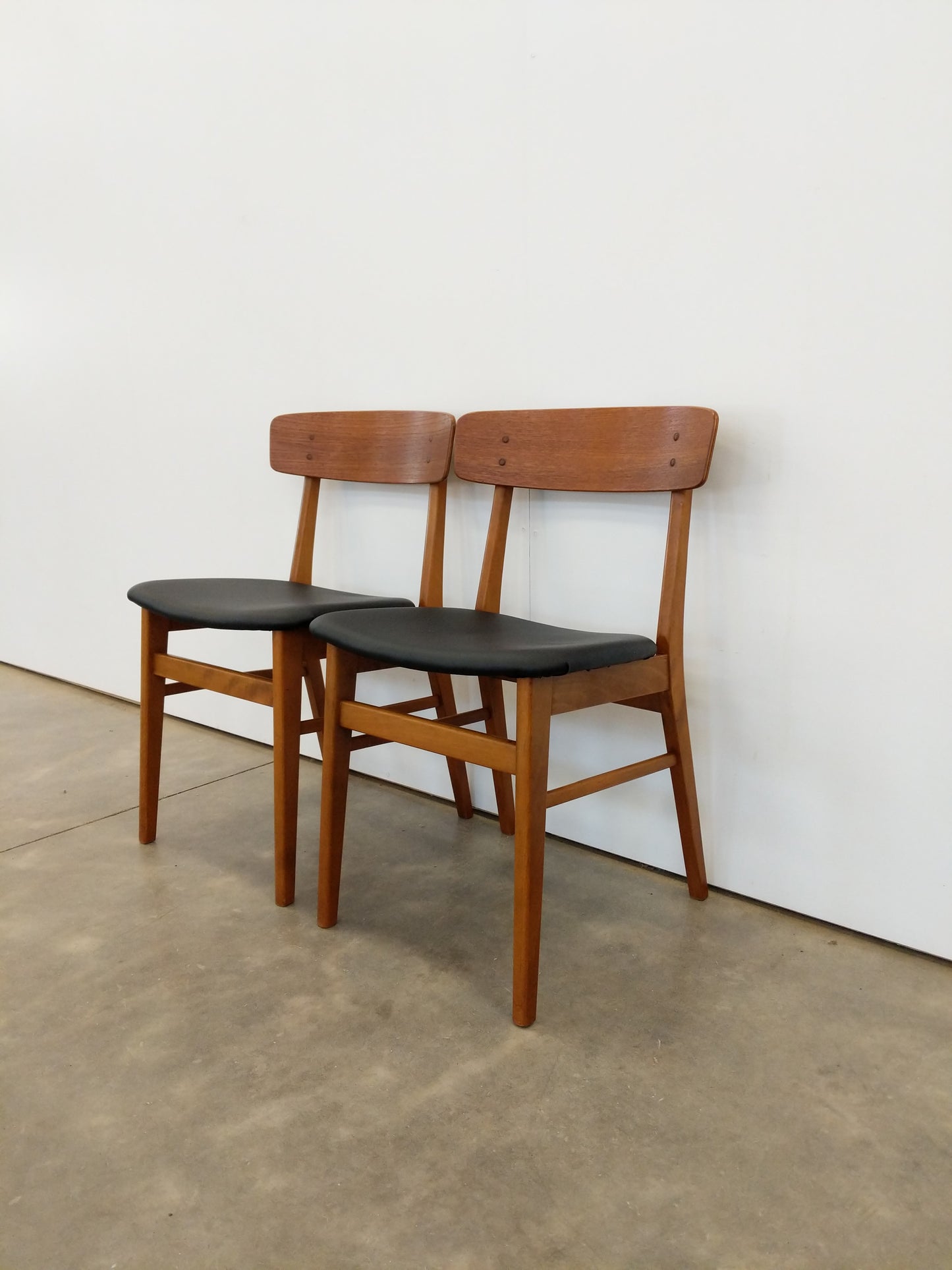 Pair of Vintage Danish Modern Dining Chairs by Farstrup