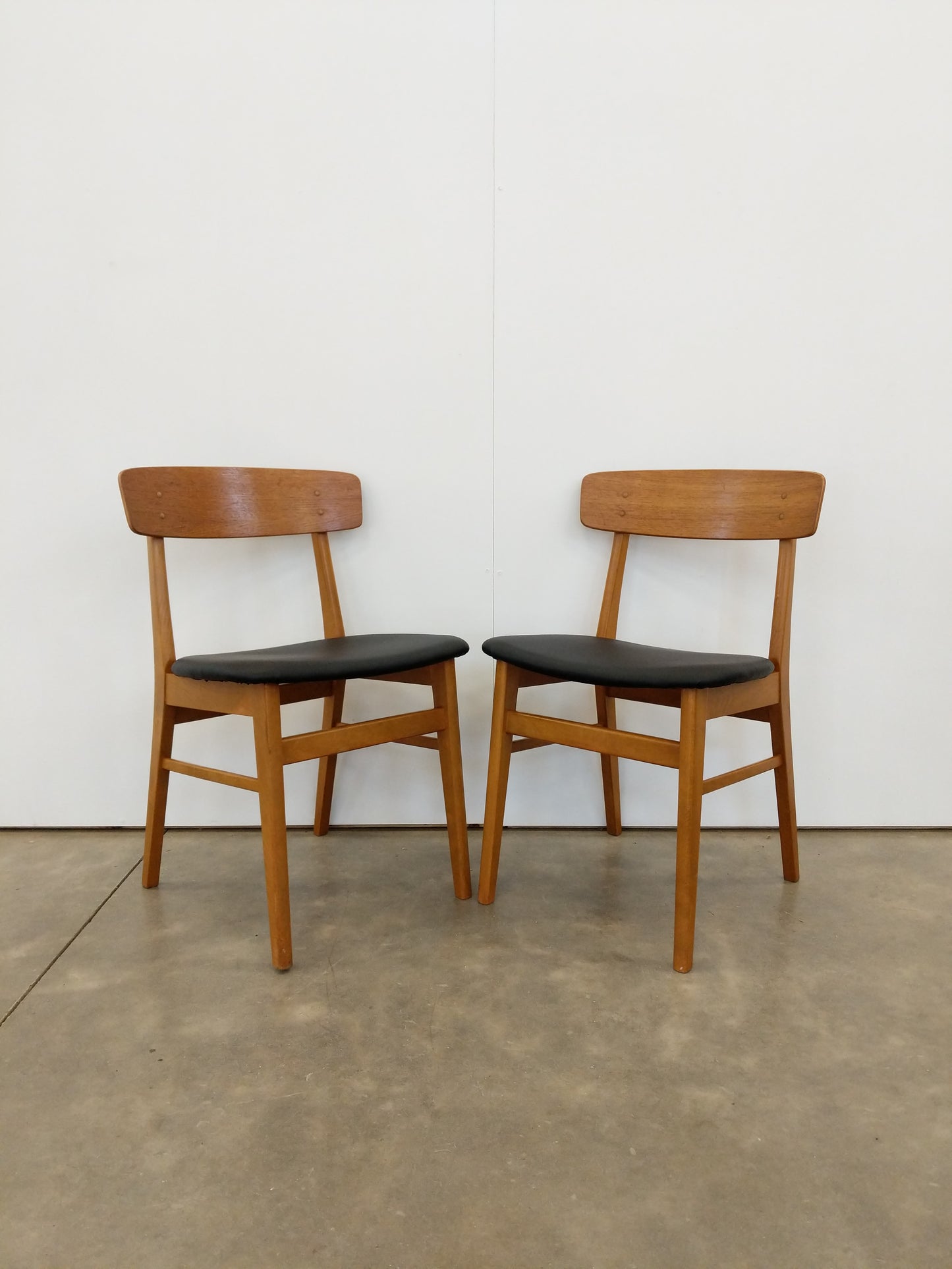 Pair of Vintage Danish Modern Dining Chairs by Farstrup