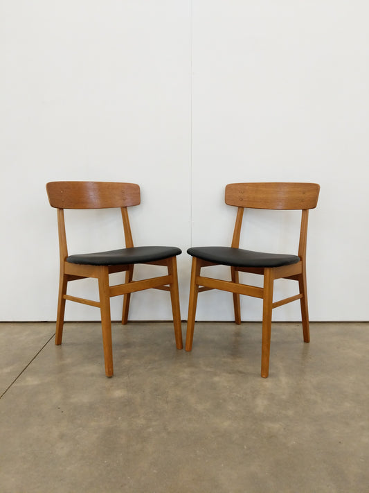 Pair of Vintage Danish Modern Dining Chairs by Farstrup