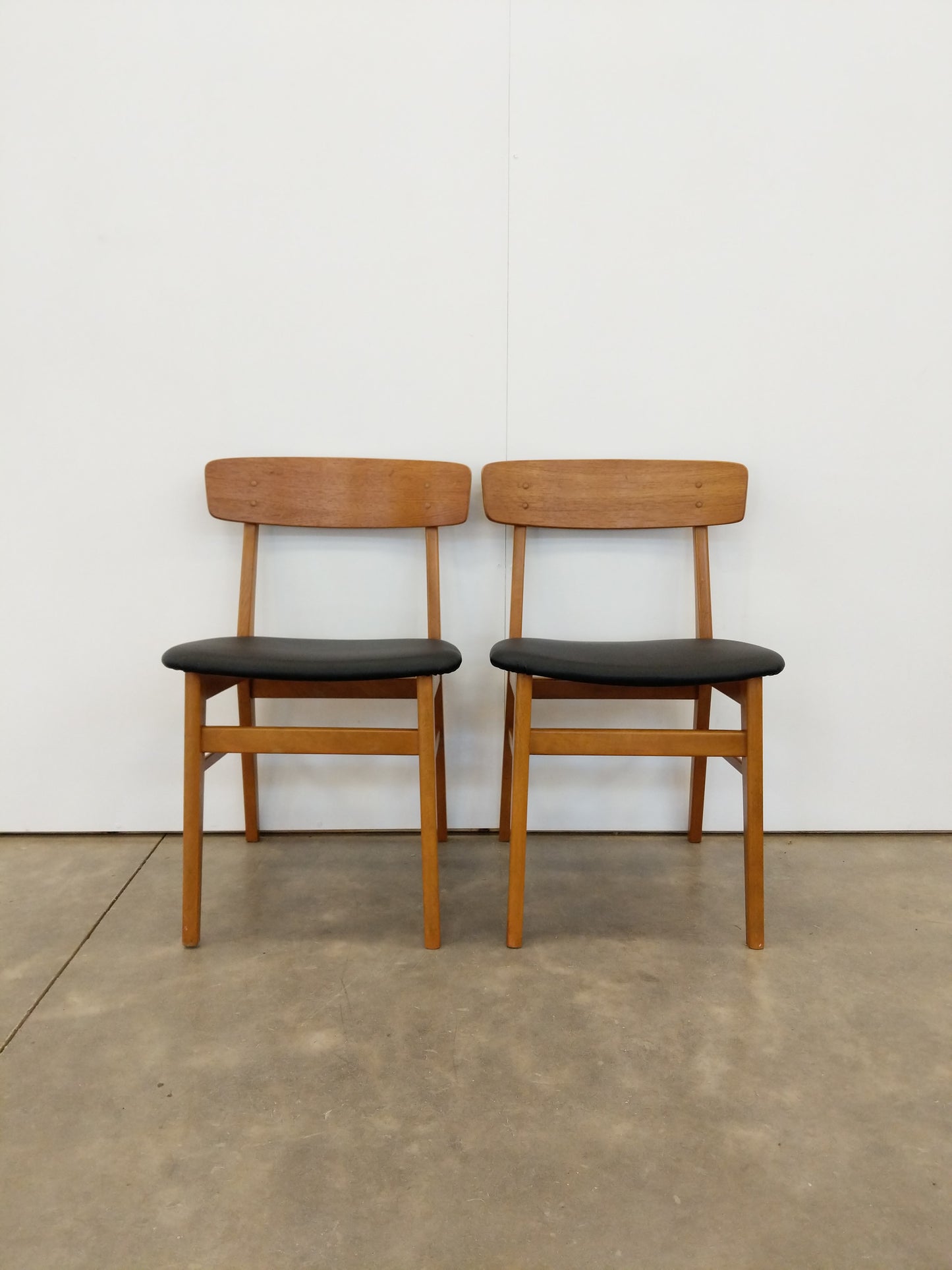 Pair of Vintage Danish Modern Dining Chairs by Farstrup