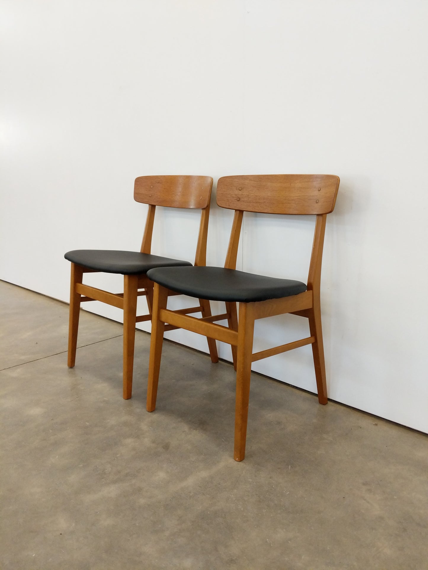Pair of Vintage Danish Modern Dining Chairs by Farstrup