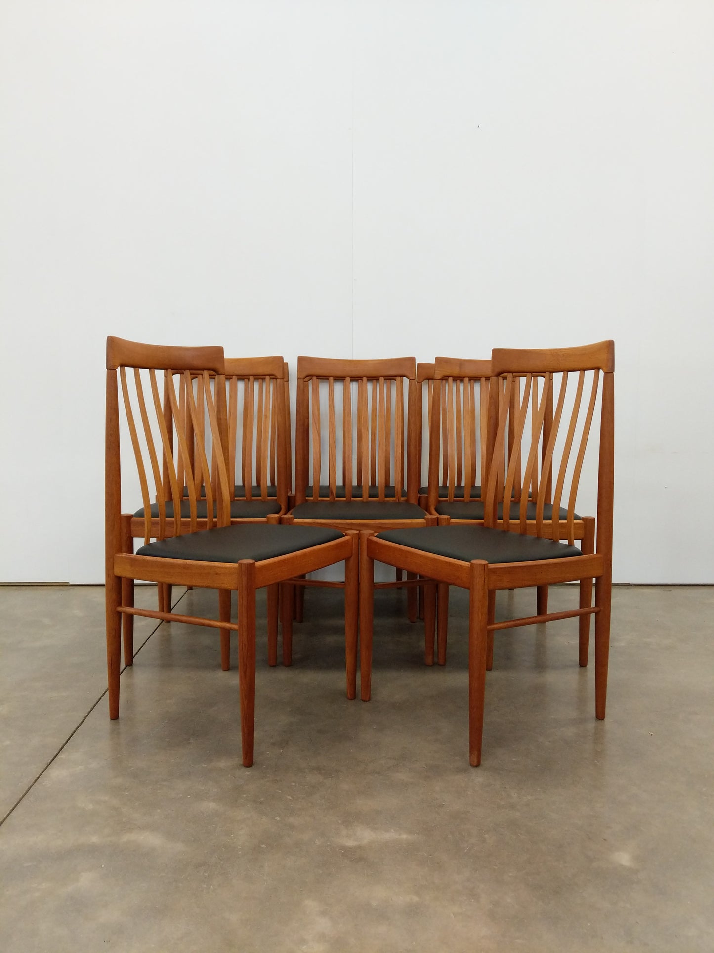 Set of 8 Vintage Danish Modern Dining Chairs by Bramin