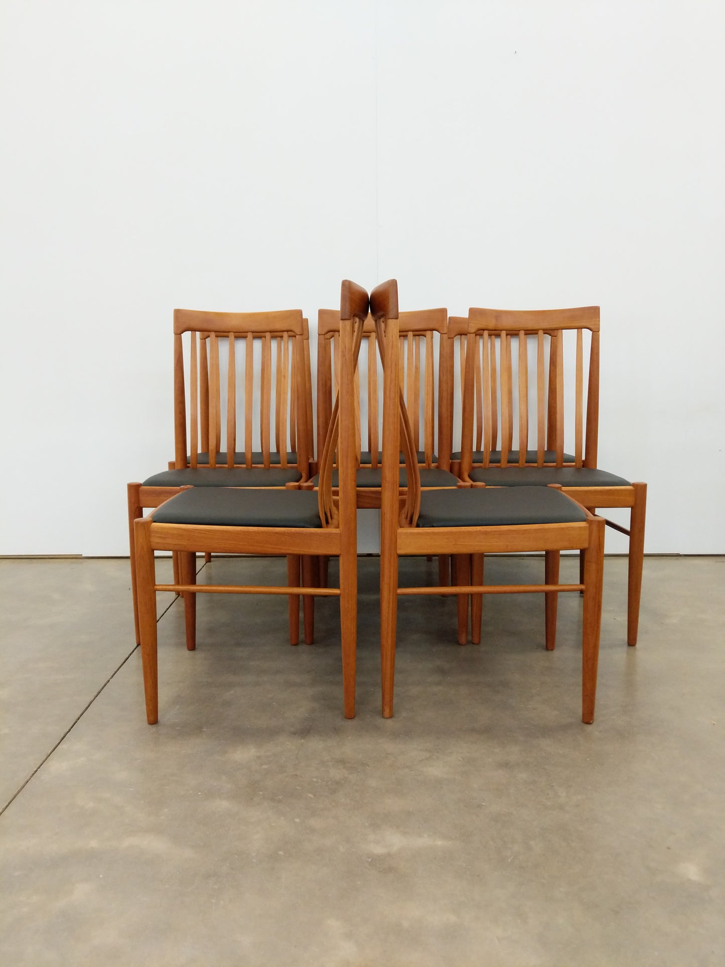 Set of 8 Vintage Danish Modern Dining Chairs by Bramin