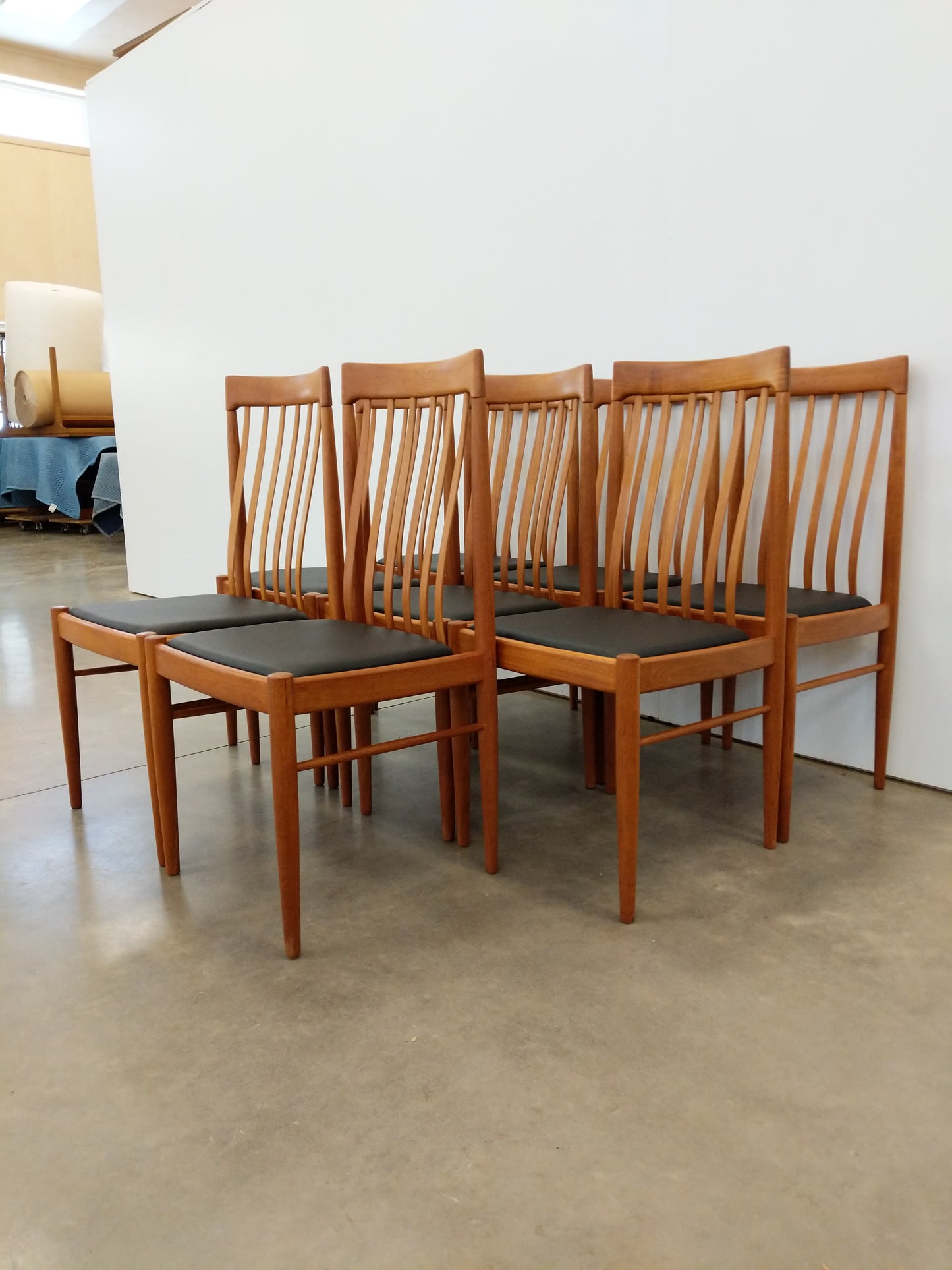 Set of 8 Vintage Danish Modern Dining Chairs by Bramin