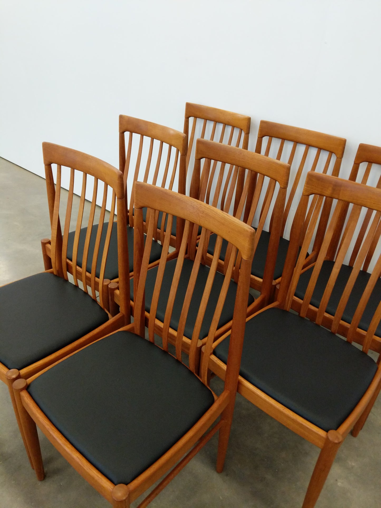 Set of 8 Vintage Danish Modern Dining Chairs by Bramin