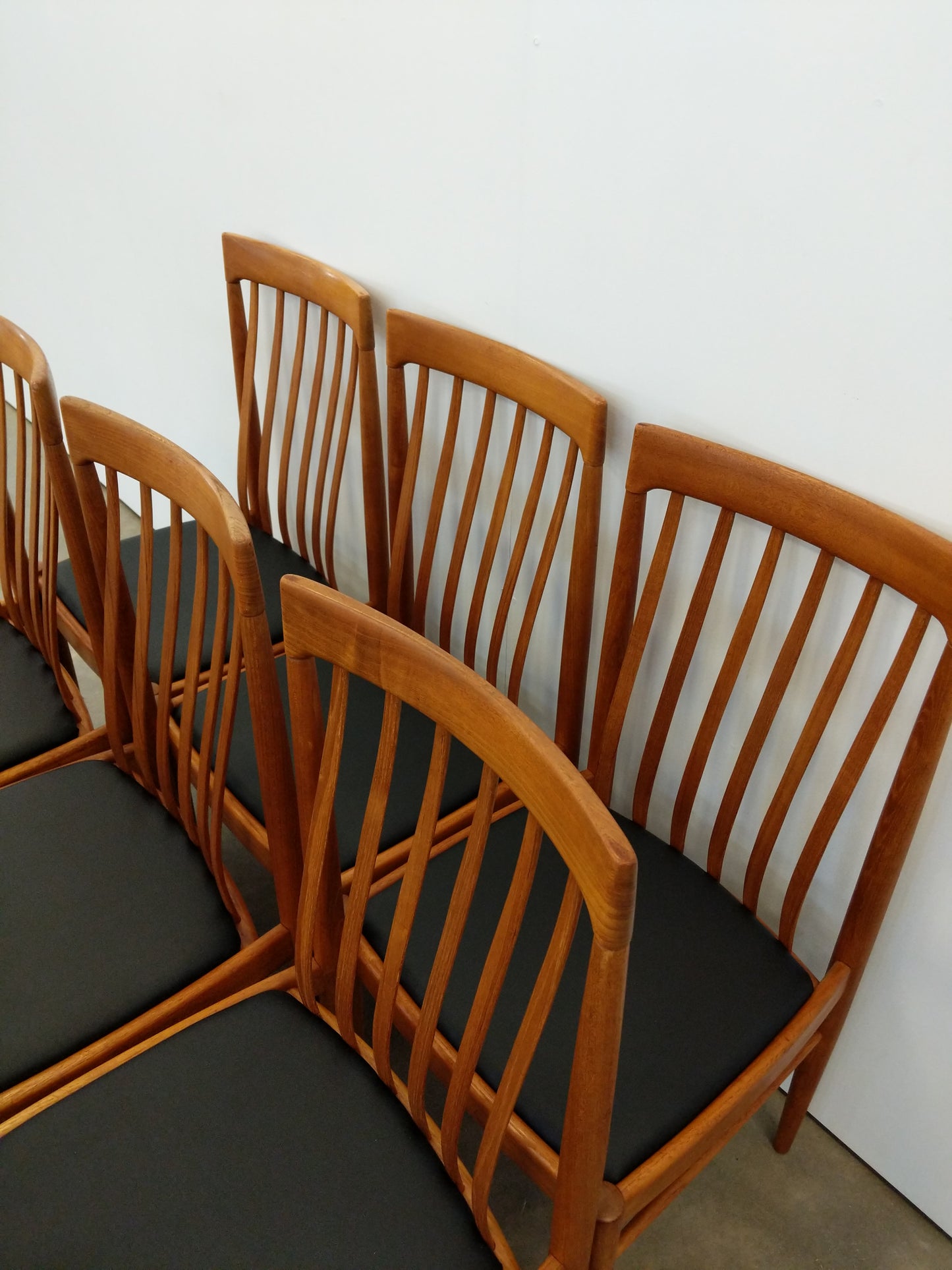 Set of 8 Vintage Danish Modern Dining Chairs by Bramin