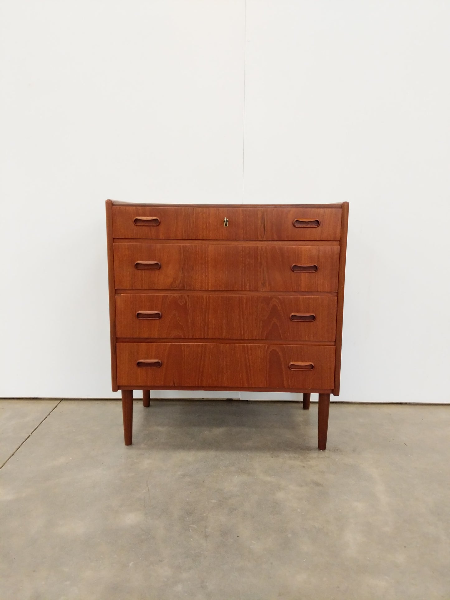 Vintage Danish Modern Teak Low Dresser