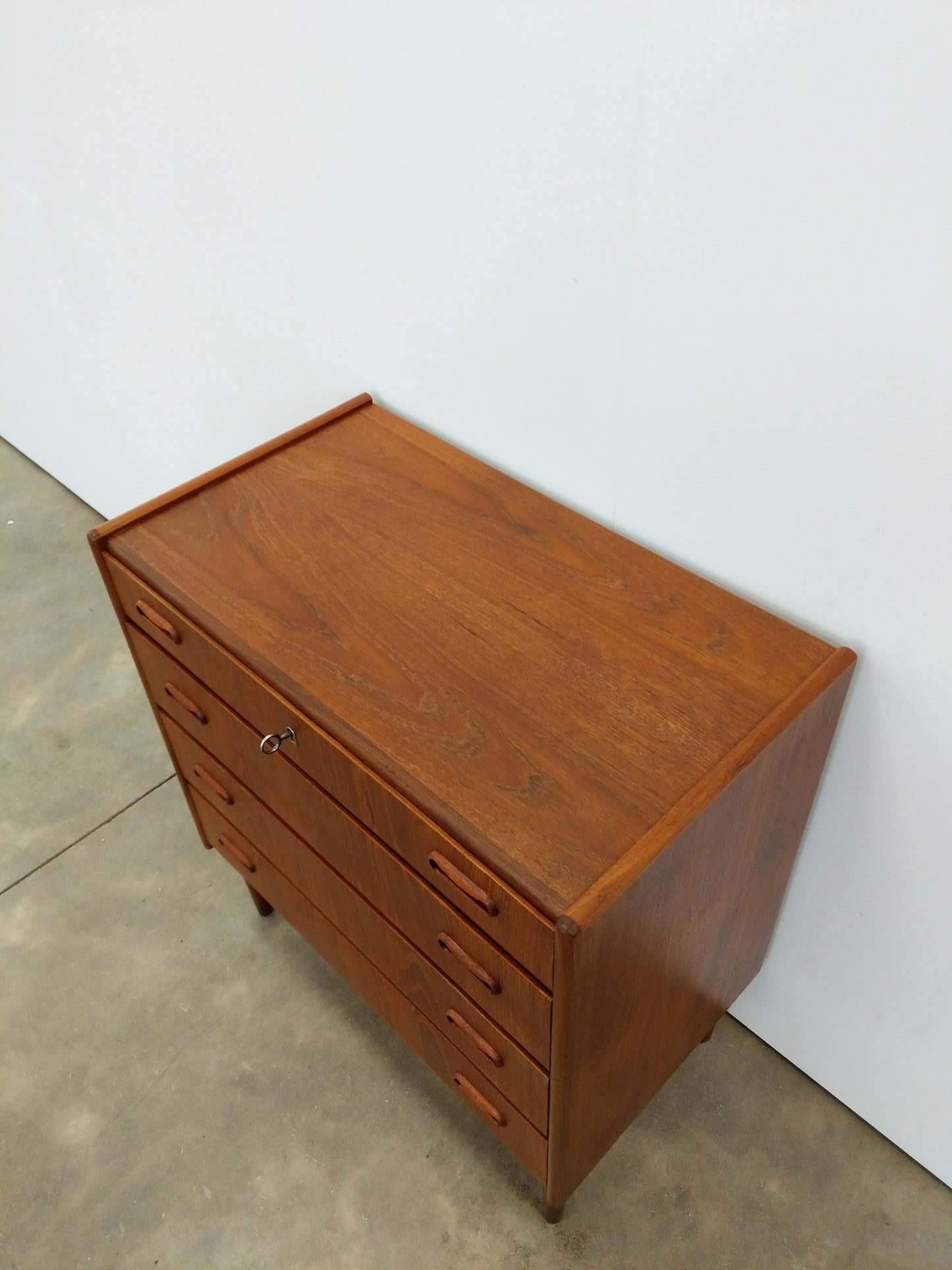 Vintage Danish Modern Teak Low Dresser