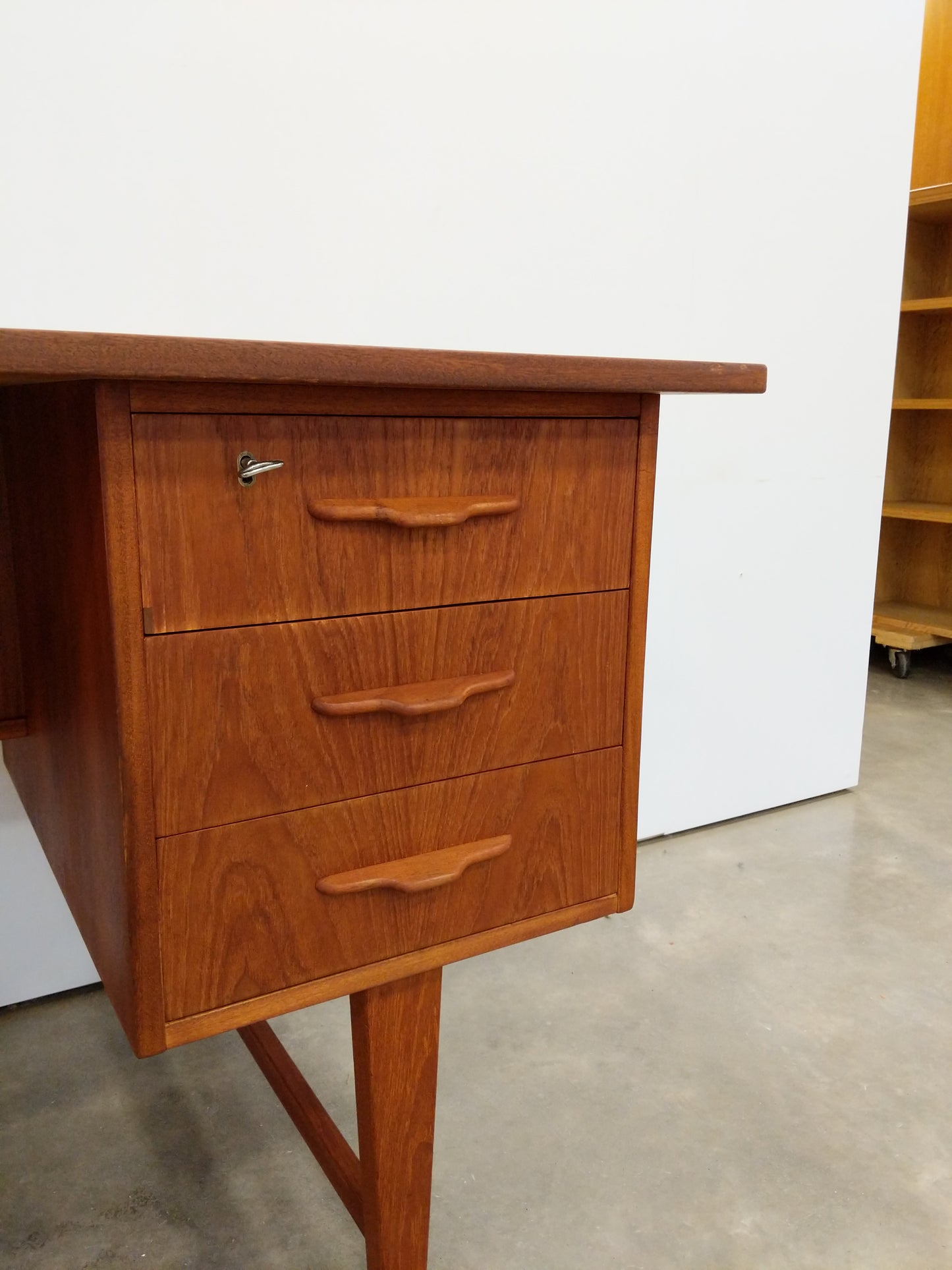 Vintage Danish Modern Teak Desk