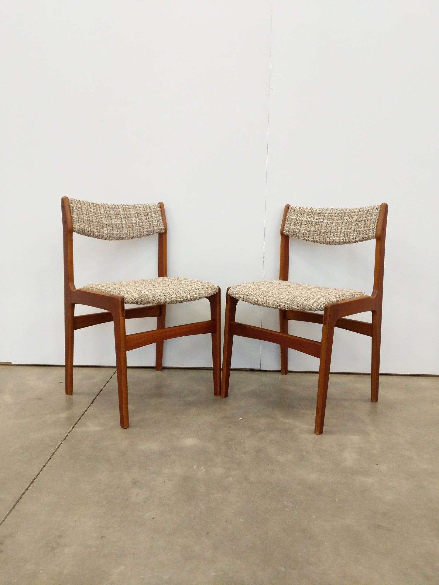 Pair of Vintage Danish Modern Dining Chairs by Erik Buch
