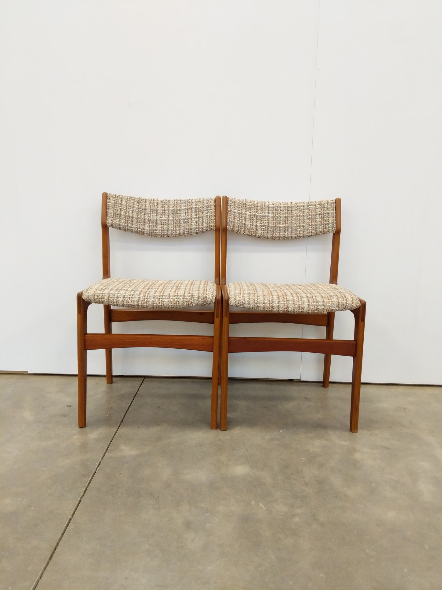 Pair of Vintage Danish Modern Dining Chairs by Erik Buch