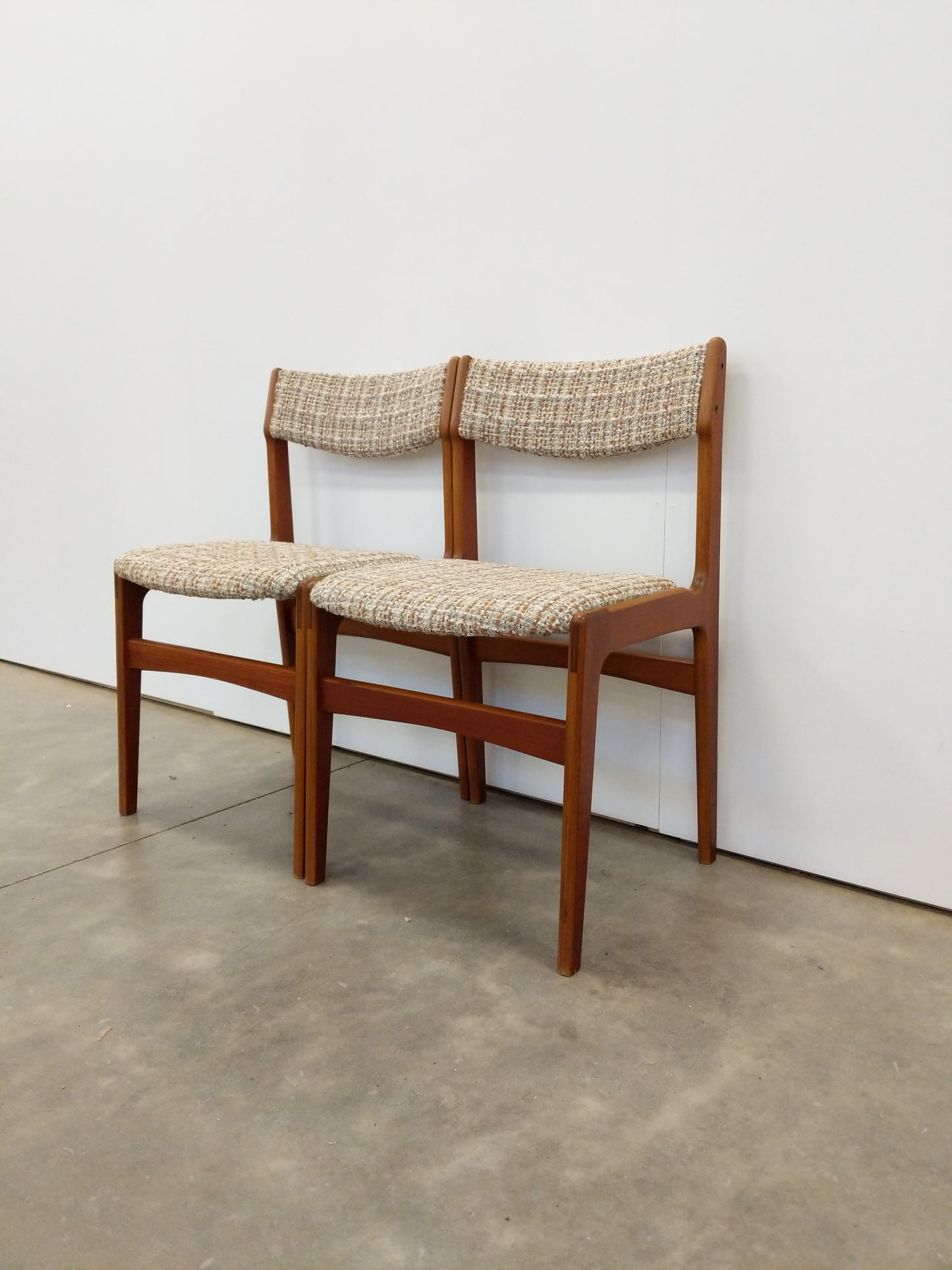 Pair of Vintage Danish Modern Dining Chairs by Erik Buch