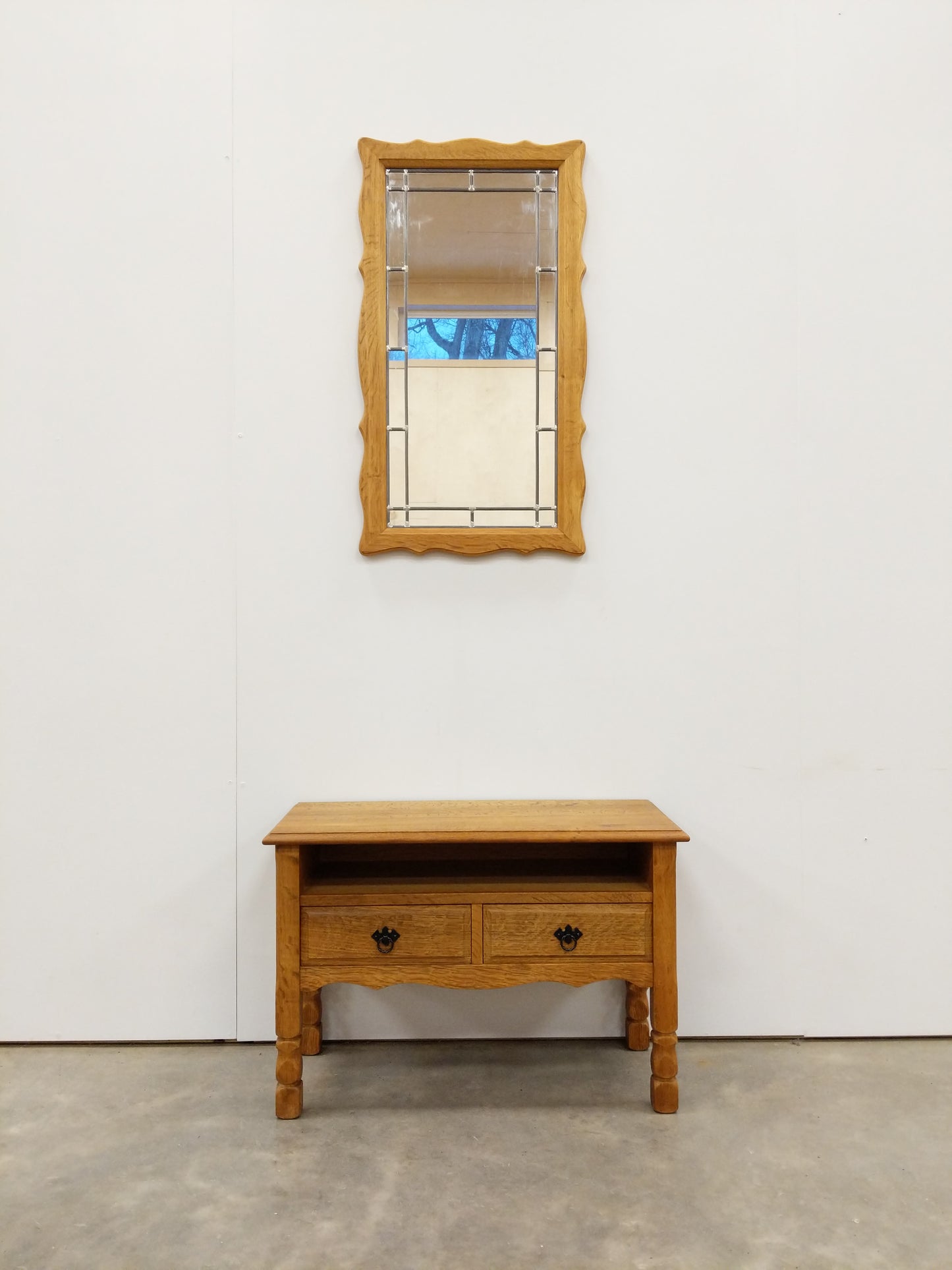 Vintage Danish Oak Entry Set