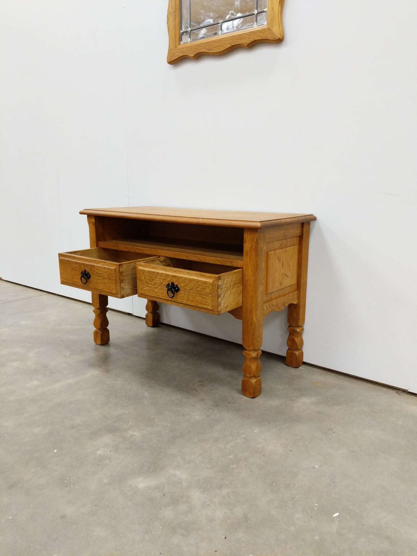 Vintage Danish Oak Entry Set
