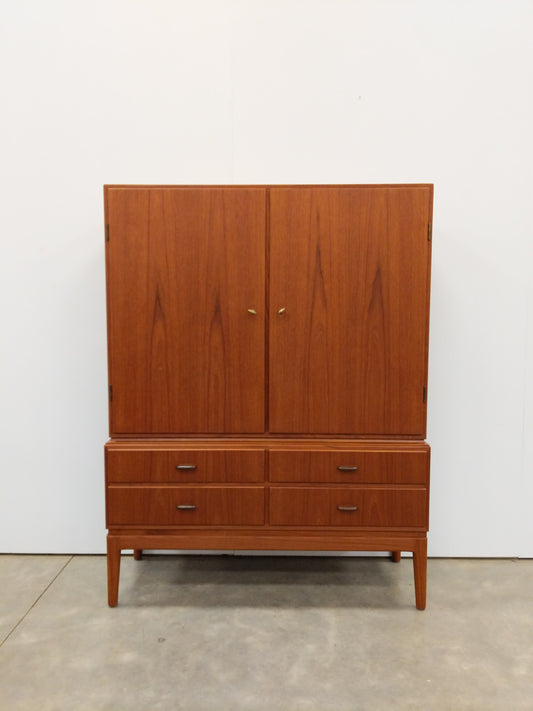 Vintage Danish Modern Teak Wardrobe / Cabinet