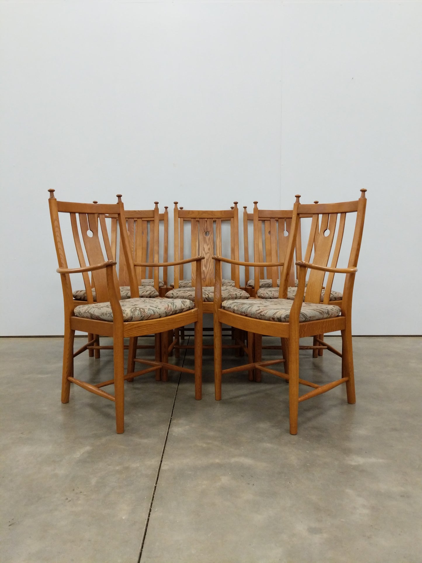 Set of 8 Vintage Dining Chairs by Ercol