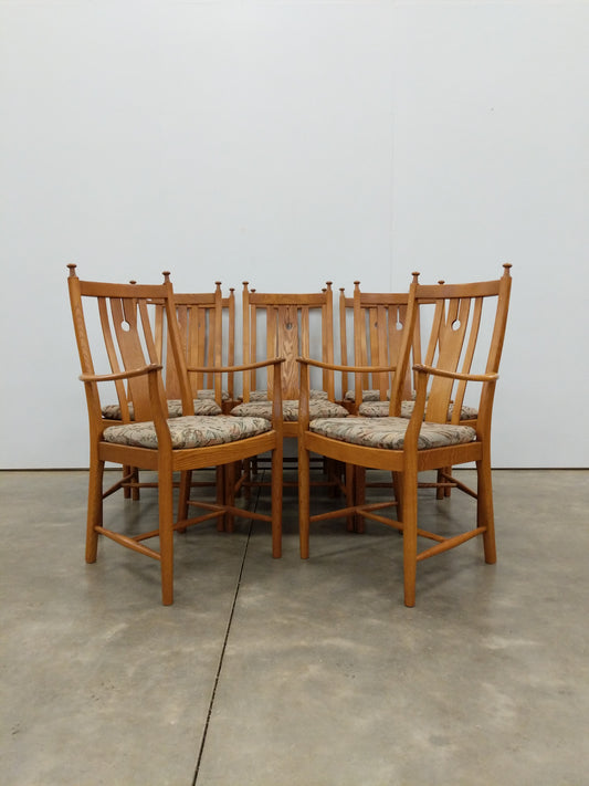 Set of 8 Vintage Dining Chairs by Ercol