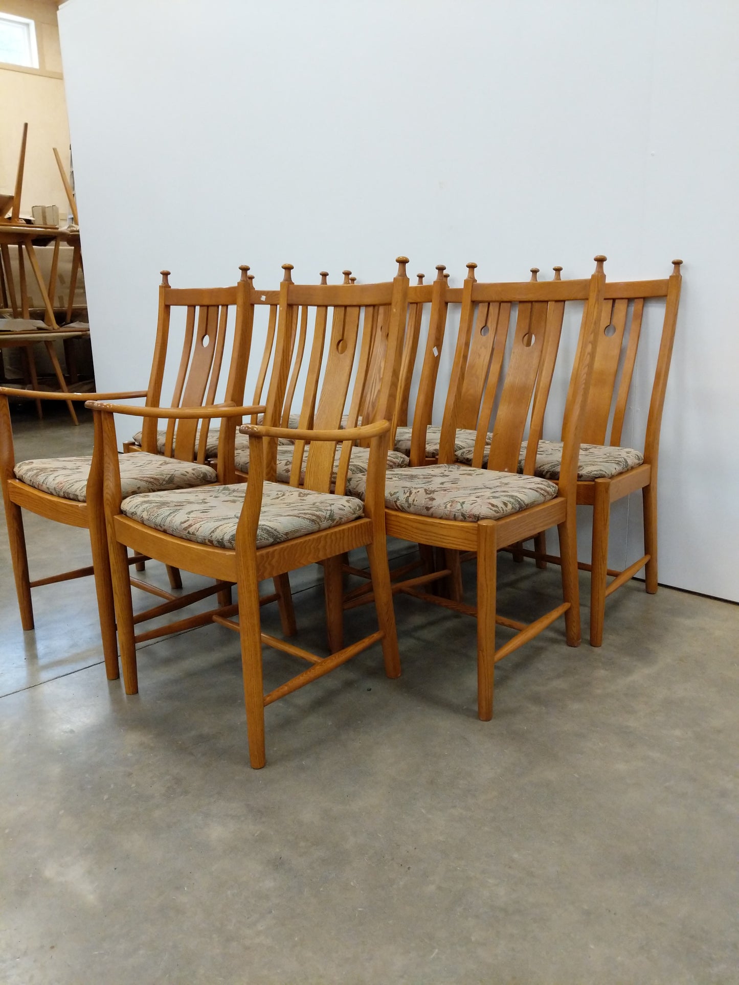 Set of 8 Vintage Dining Chairs by Ercol