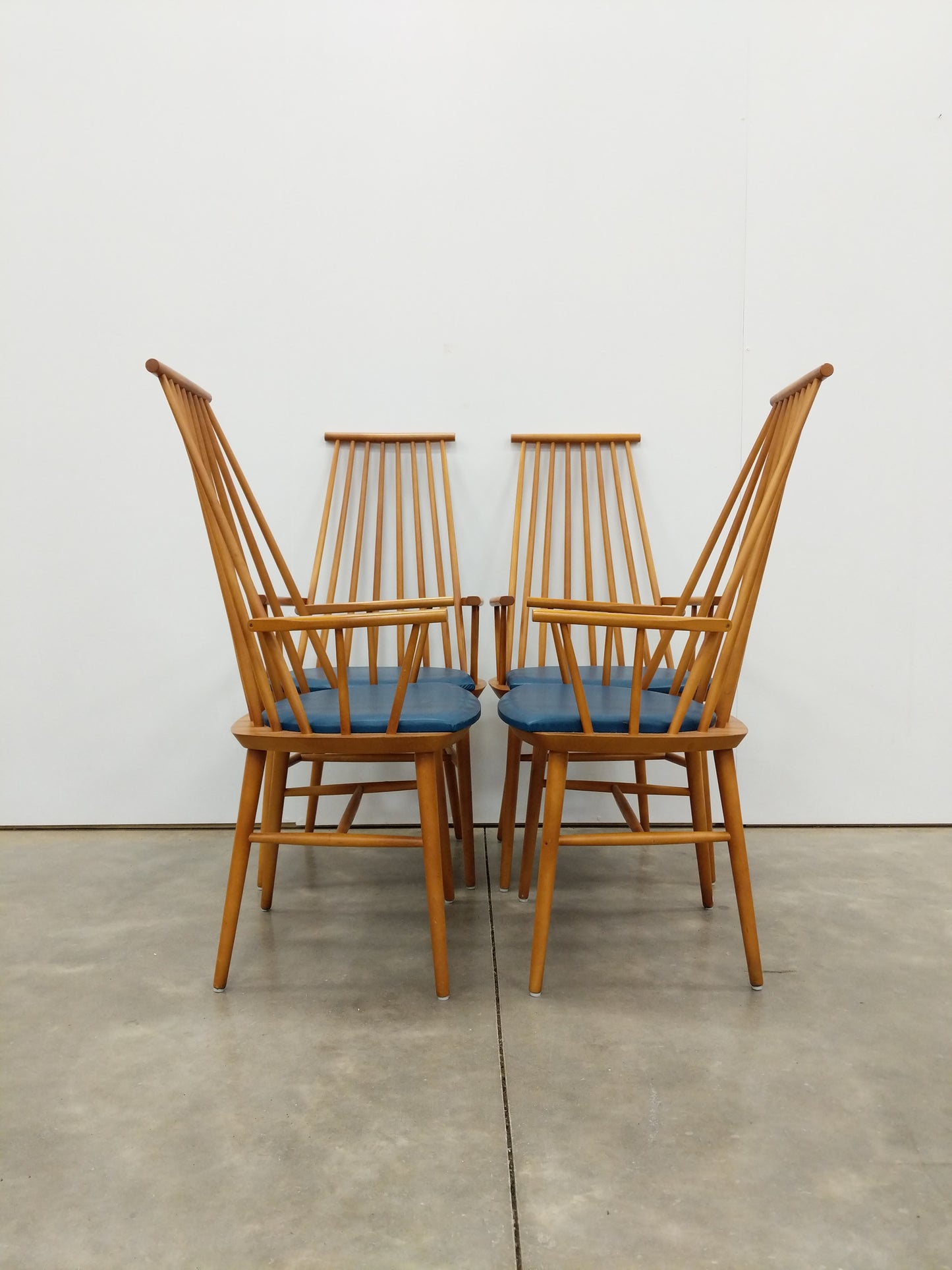 Set of 4 Vintage Danish Modern Armchairs