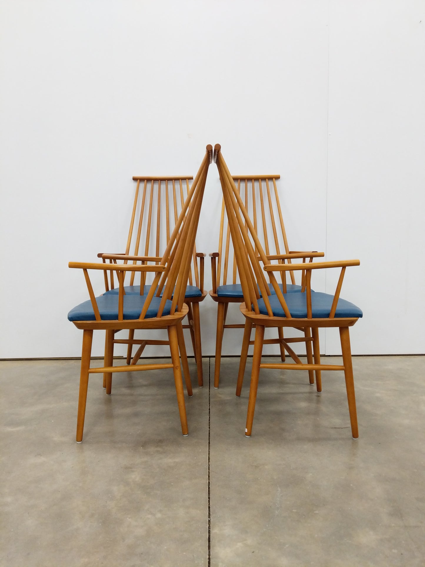 Set of 4 Vintage Danish Modern Armchairs