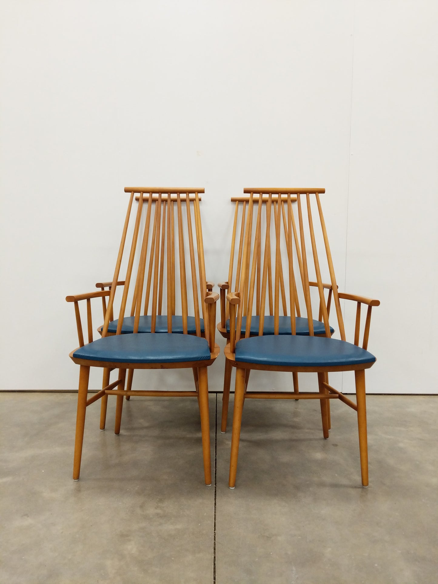 Set of 4 Vintage Danish Modern Armchairs