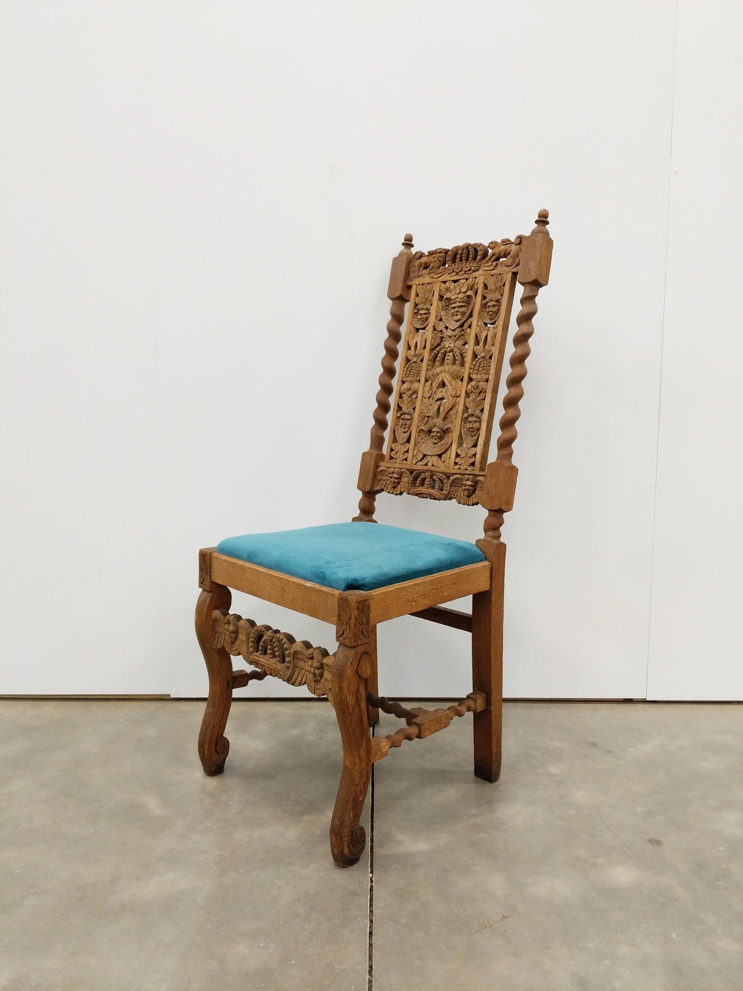 Antique Carved Oak Chair