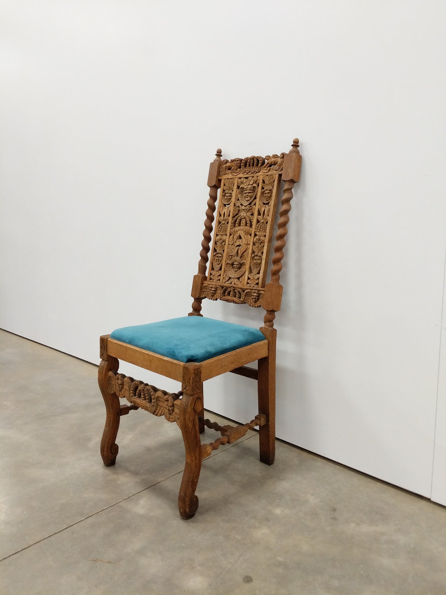 Antique Carved Oak Chair