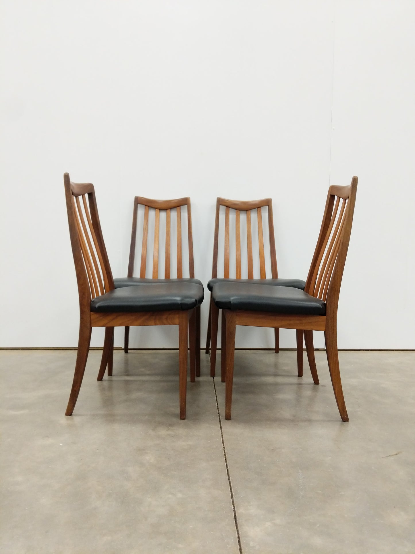 Set of 4 Vintage Mid Century Modern Dining Chairs by G Plan