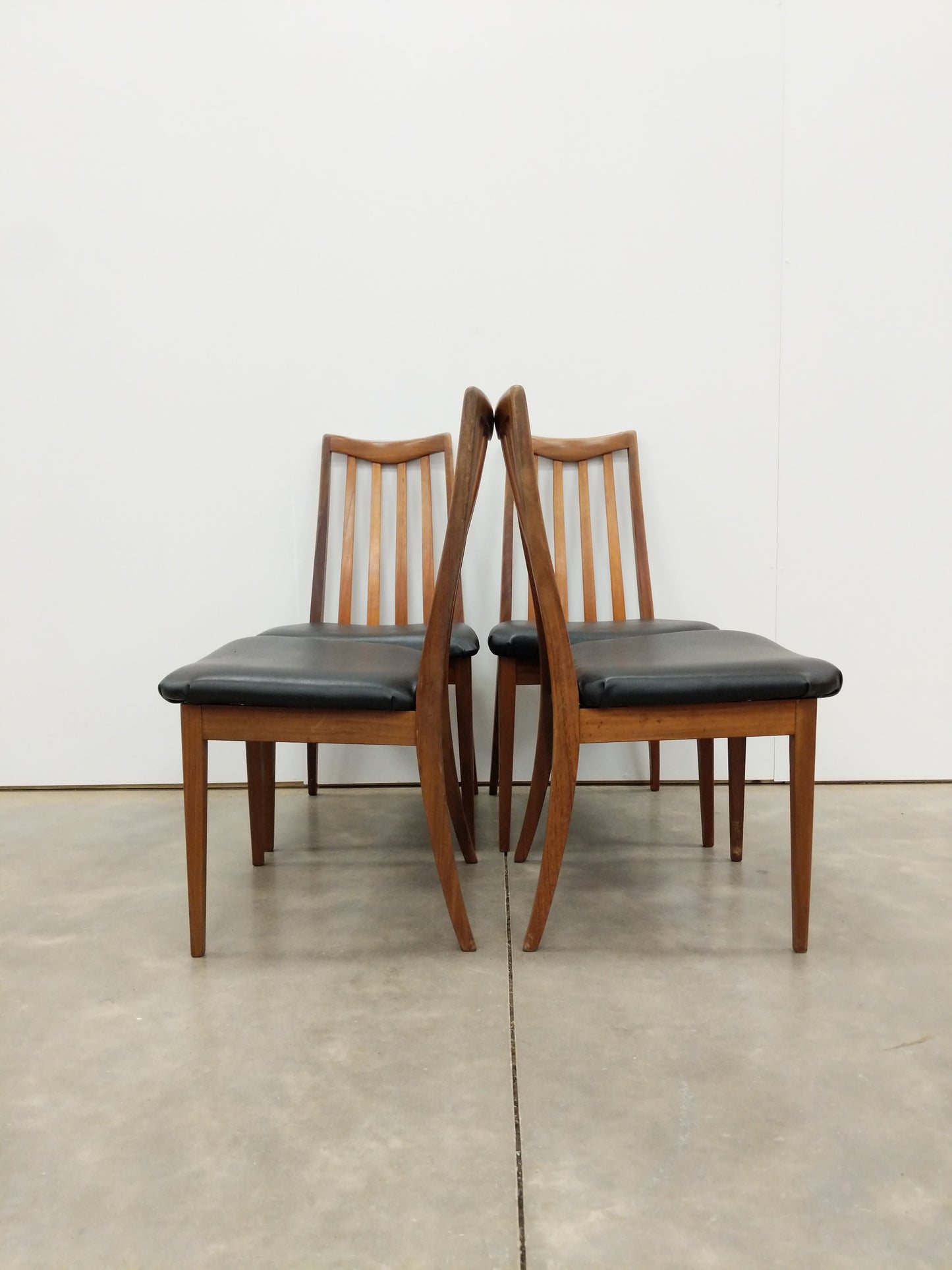 Set of 4 Vintage Mid Century Modern Dining Chairs by G Plan