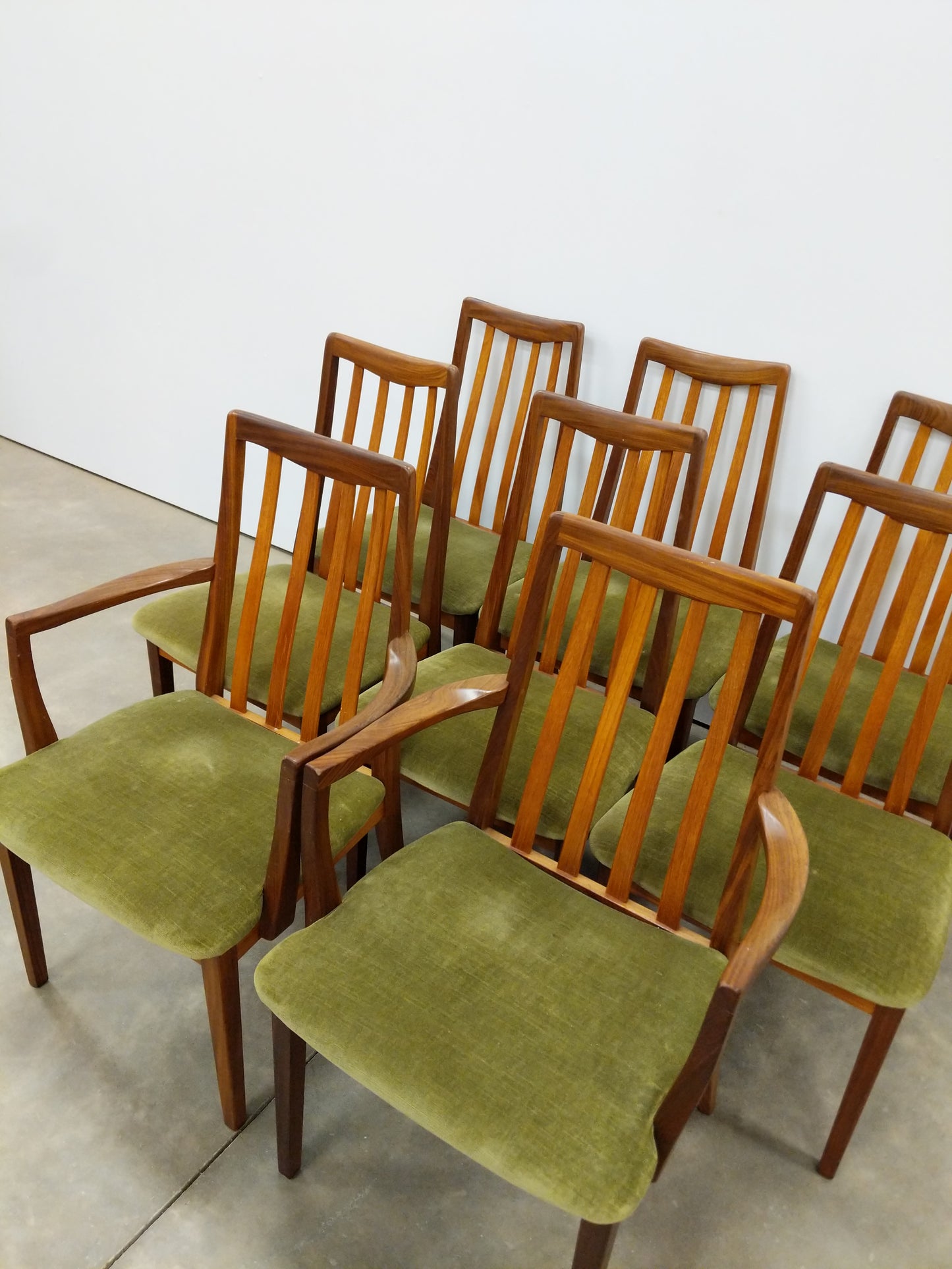 Set of 8 Vintage Mid Century Modern Dining Chairs by G Plan