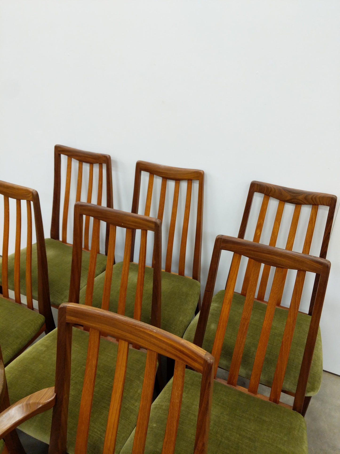 Set of 8 Vintage Mid Century Modern Dining Chairs by G Plan