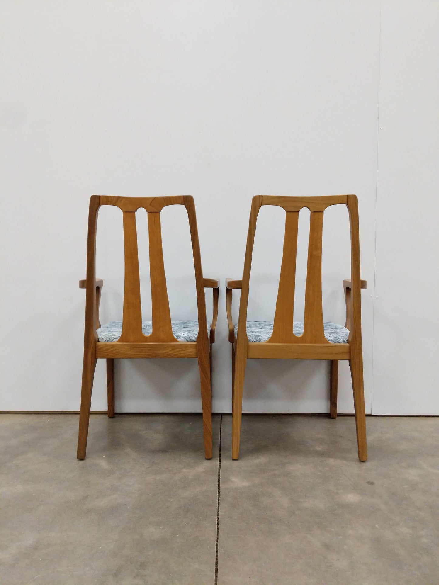 Pair of Vintage Mid Century Modern Dining Armchairs by Nathan