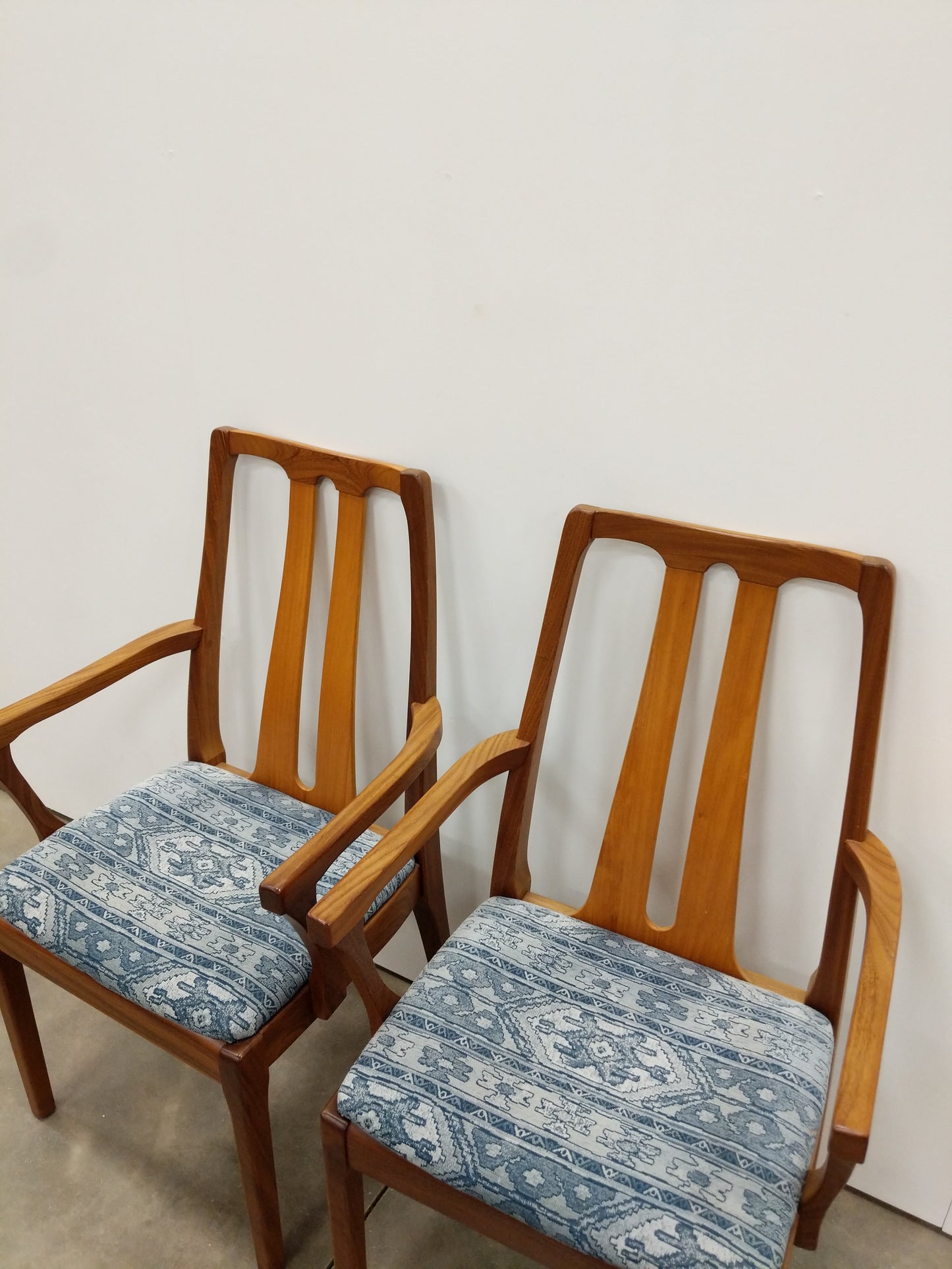 Pair of Vintage Mid Century Modern Dining Armchairs by Nathan