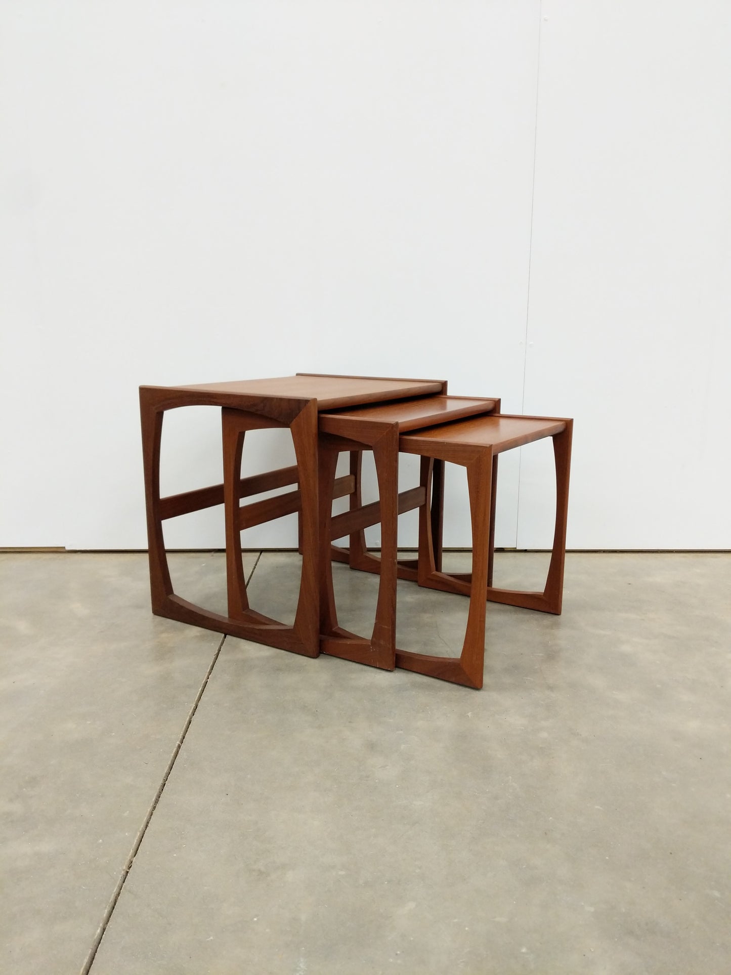 Set of Vintage Mid Century Modern Teak Nesting Tables by G Plan