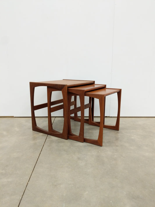 Set of Vintage Mid Century Modern Teak Nesting Tables by G Plan