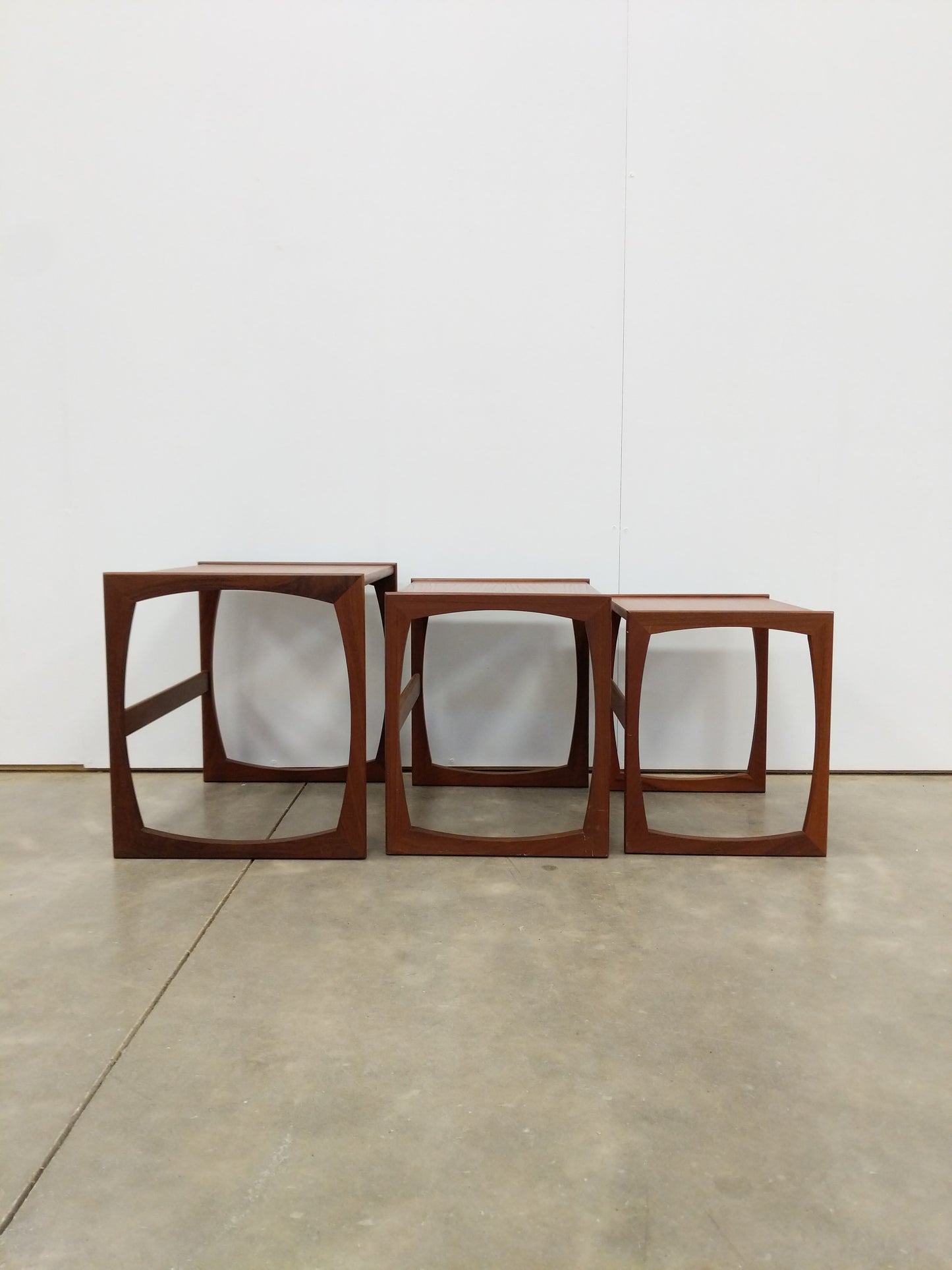 Set of Vintage Mid Century Modern Teak Nesting Tables by G Plan