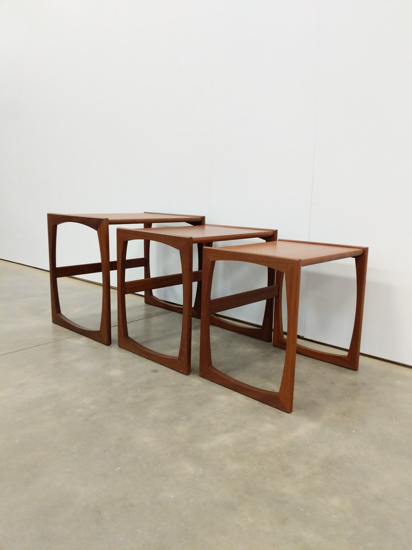 Set of Vintage Mid Century Modern Teak Nesting Tables by G Plan