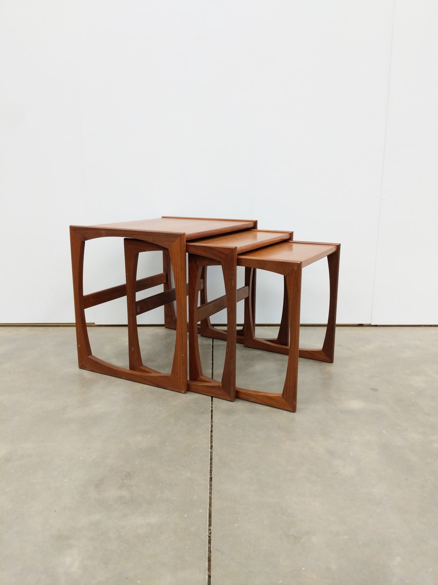 Set of Vintage Mid Century Modern Teak Nesting Tables by G Plan