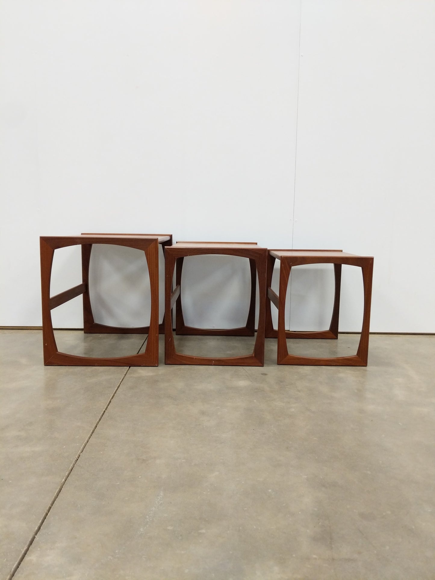 Set of Vintage Mid Century Modern Teak Nesting Tables by G Plan