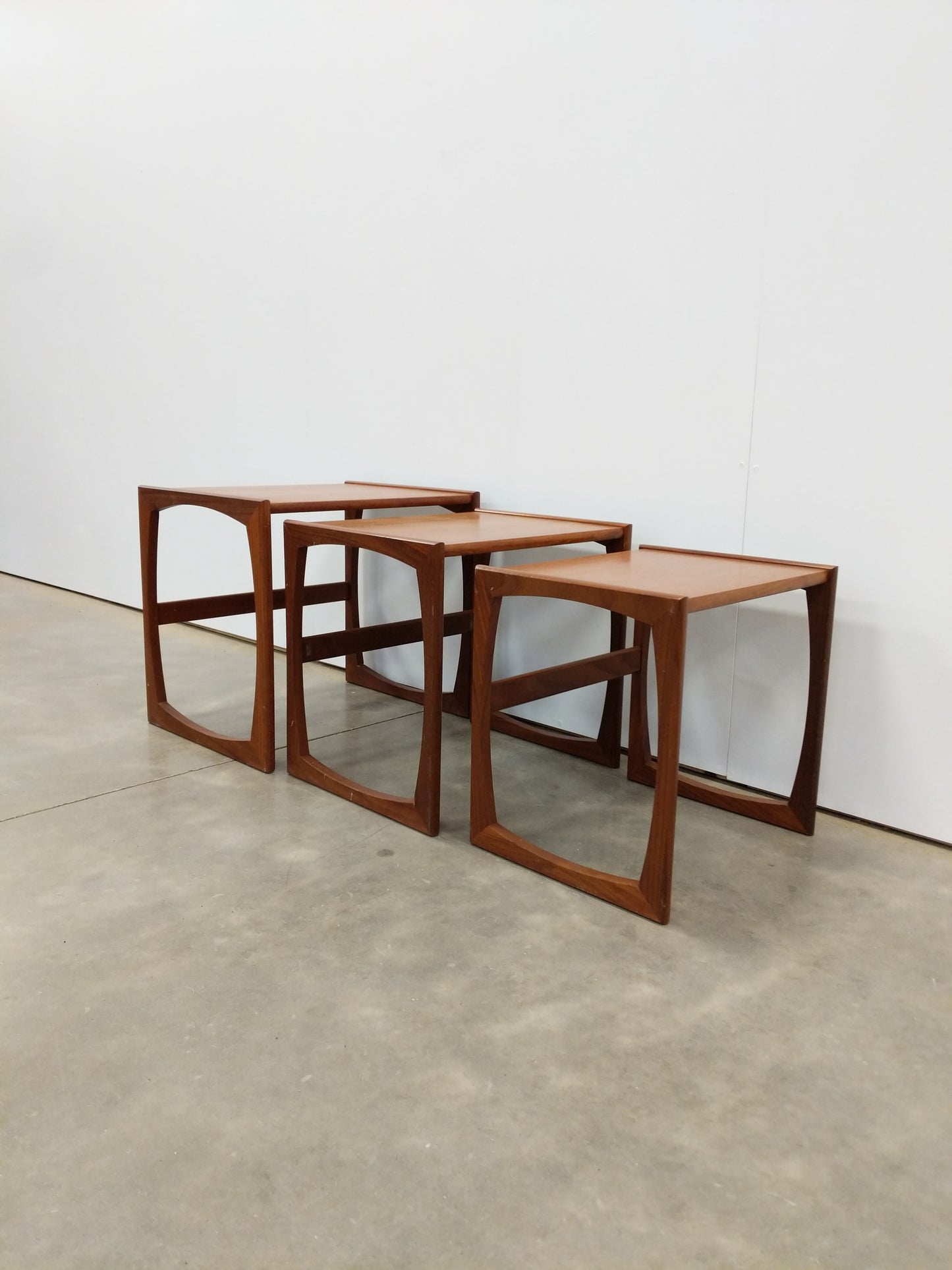 Set of Vintage Mid Century Modern Teak Nesting Tables by G Plan