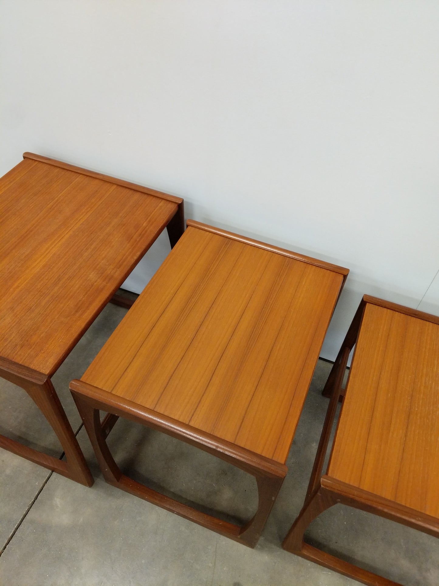 Set of Vintage Mid Century Modern Teak Nesting Tables by G Plan