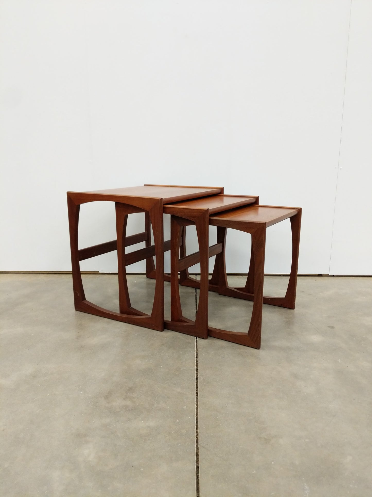 Set of Vintage Mid Century Modern Teak Nesting Tables by G Plan