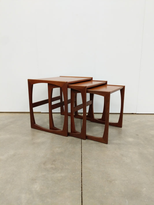 Set of Vintage Mid Century Modern Teak Nesting Tables by G Plan