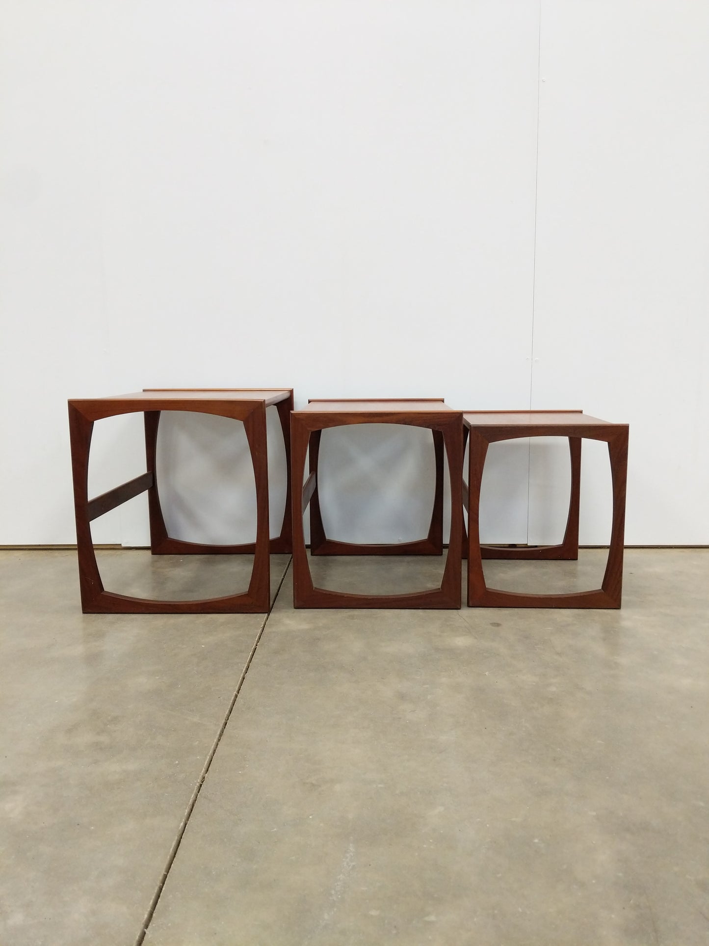 Set of Vintage Mid Century Modern Teak Nesting Tables by G Plan