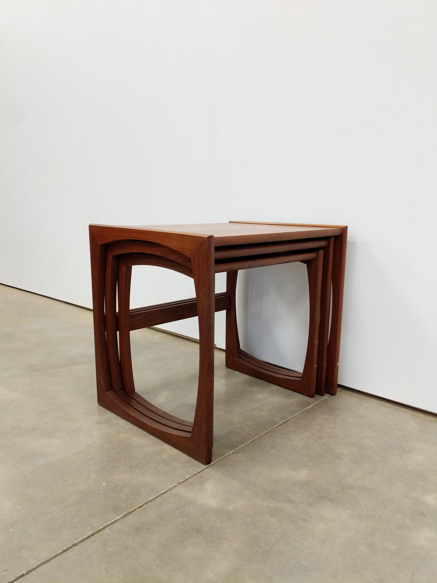 Set of Vintage Mid Century Modern Teak Nesting Tables by G Plan