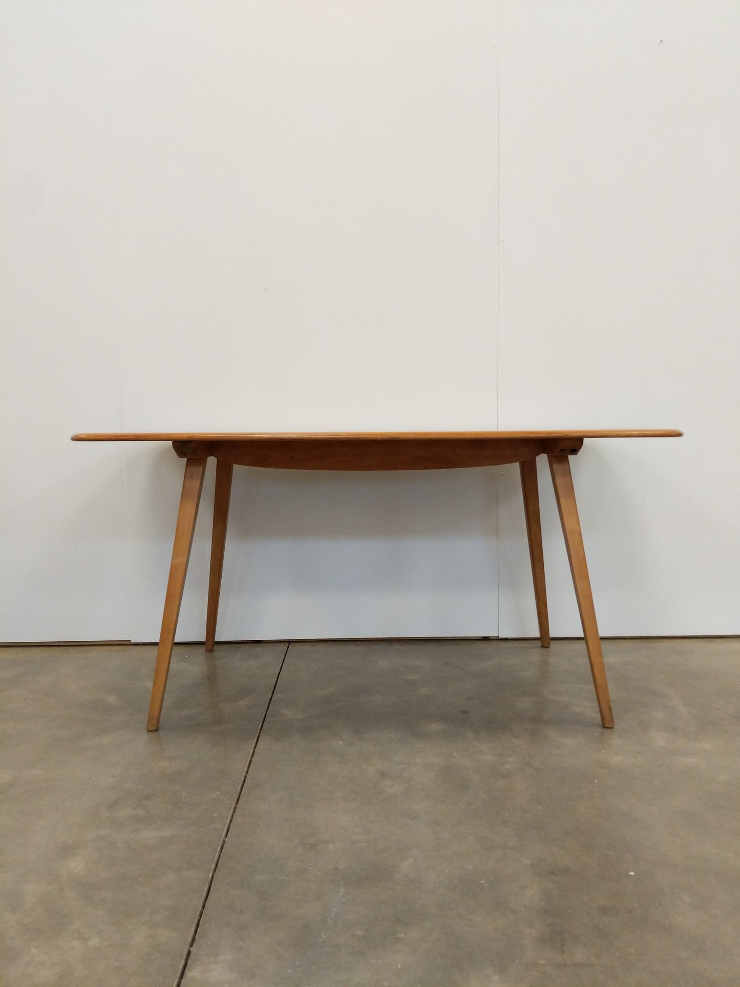 Vintage Ercol Mid Century Modern Plank Dining Table