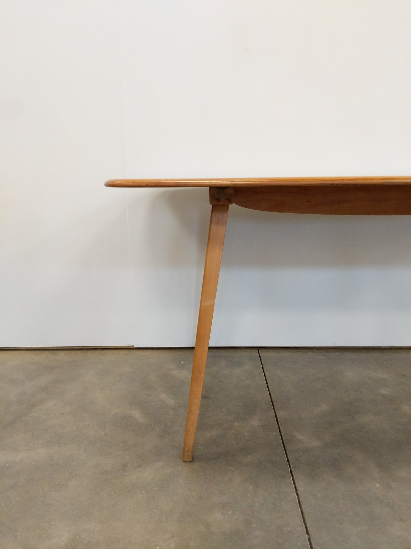 Vintage Ercol Mid Century Modern Plank Dining Table