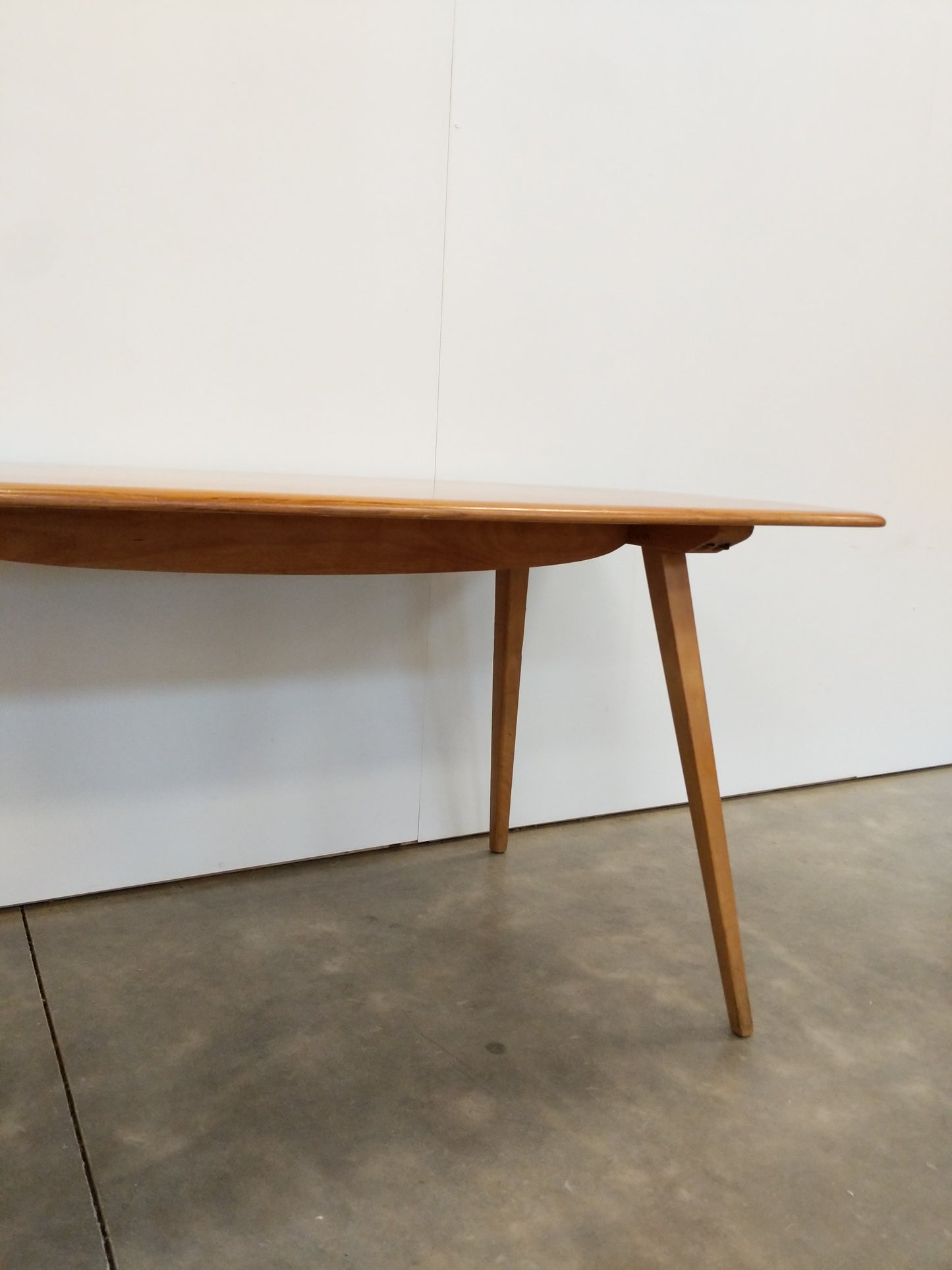 Vintage Ercol Mid Century Modern Plank Dining Table