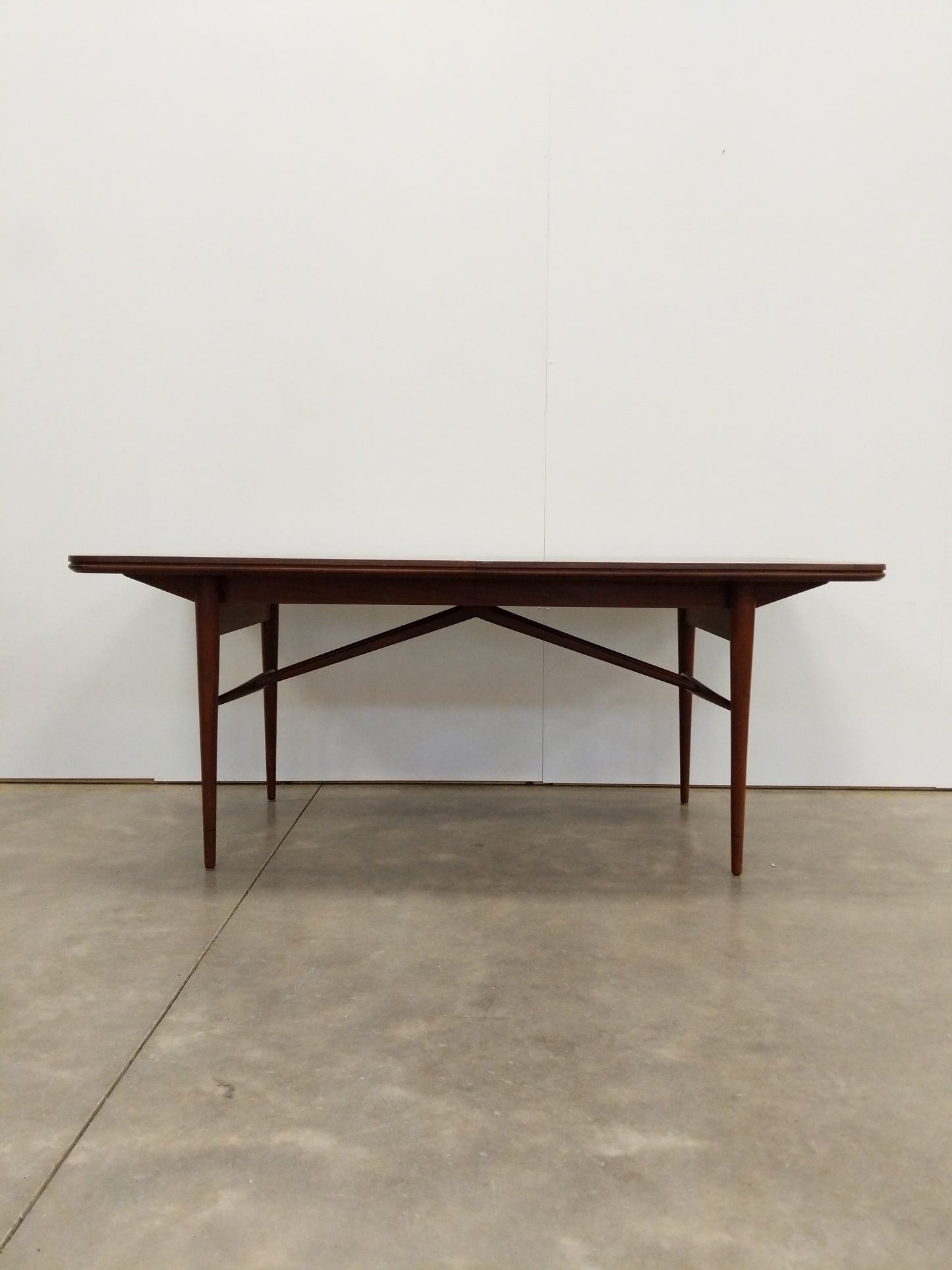Vintage Mid Century Modern Teak Extendable Dining Table by Robert Heritage